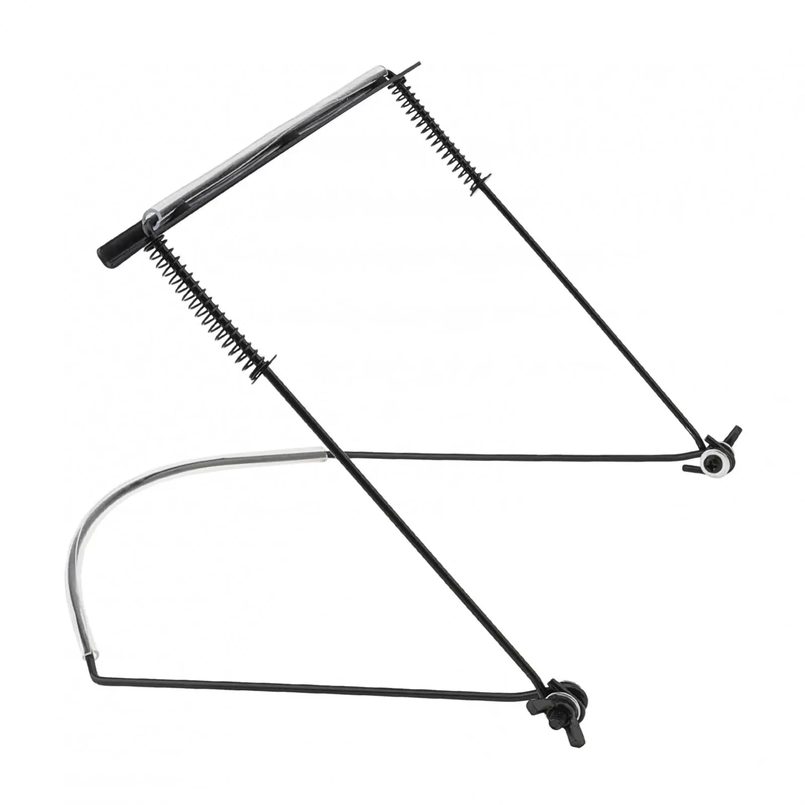Immagine 6: Supporto per armonica in metallo a 24 fori per mani libere durante le prestazioni, tutore per collo per armonica regolabile antigraffio