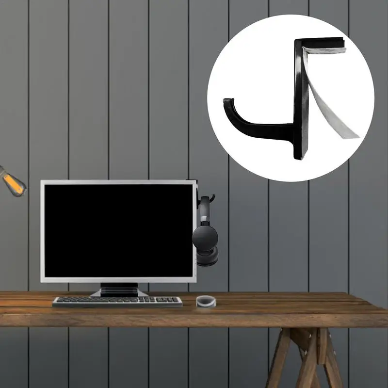 Universele Hoofdtelefoon Hanger Muur Haak Oortelefoon Stand Pc Monitor Headset Rack Draadloze Headset Oorhaakjes Protector Holder