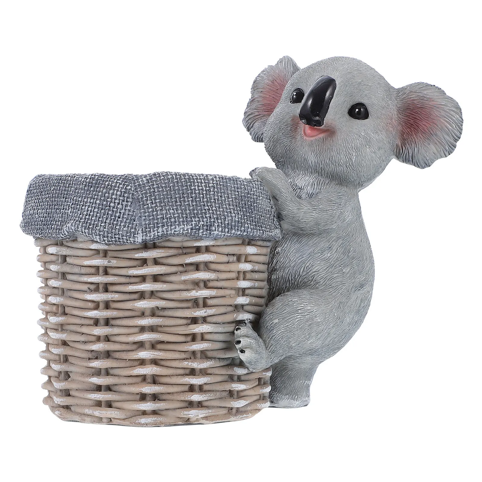 

1Pcs Resin Koala Pen Holder Creative Three-Dimensional Animal Shape Desktop Storage Bucket Makeup Brush Pot Resin Pen Holder