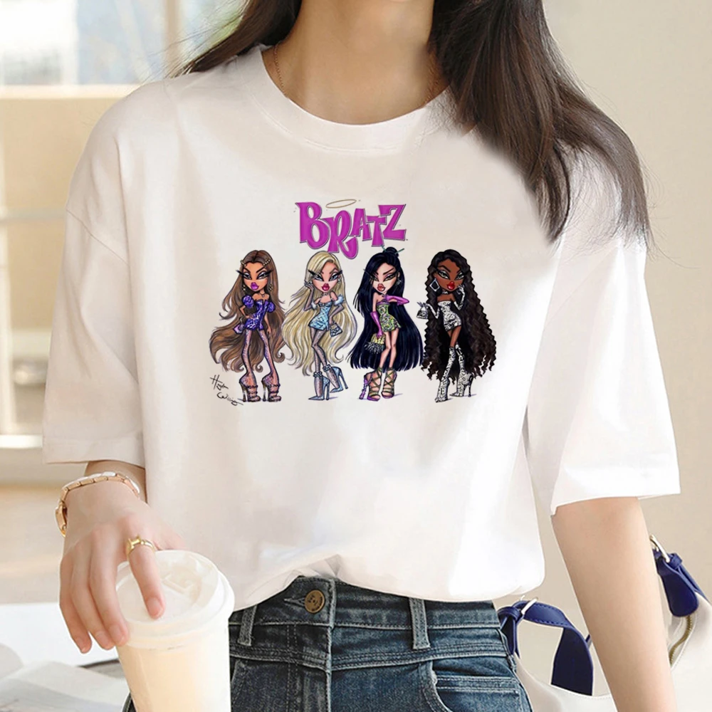 

Bratz Tee women graphic streetwear Tee girl manga 2000s Japanese clothing