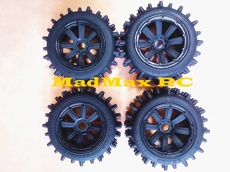 MADMAX New Wear Grip Wheel Assembly for 1/5 LOSI 5IVE-B LOSI 5B LOSI DBXL-E