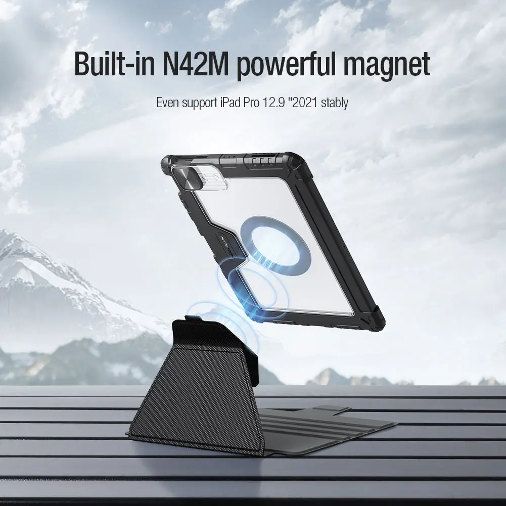 Imagem -02 - Smart Case Magnética para Ipad Shell Cover Rotação de 360 ° Slot para Lápis Air 13 Air 11 Pro 13 11 Novo 2023