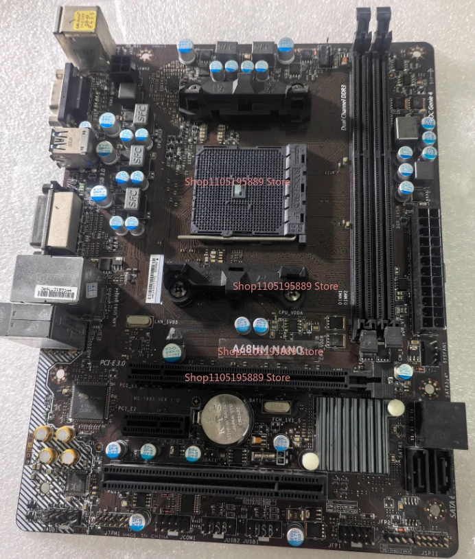 

Материнская плата MSI A68HM NANO, интерфейс FM2+, память DDR3, полный набор интерфейсов, гигабитный сетевой порт
