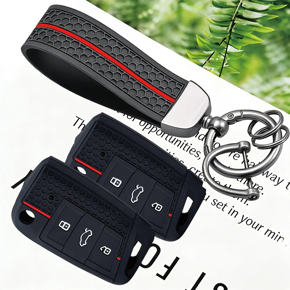 For Skoda Rapid Octavia Kodiaq Fabia for VW Tiguan 2023 Touran POLO T6.1 T-Roc Golf 7 Seat Ibiza Leon Ateca Arona Key Case Cover