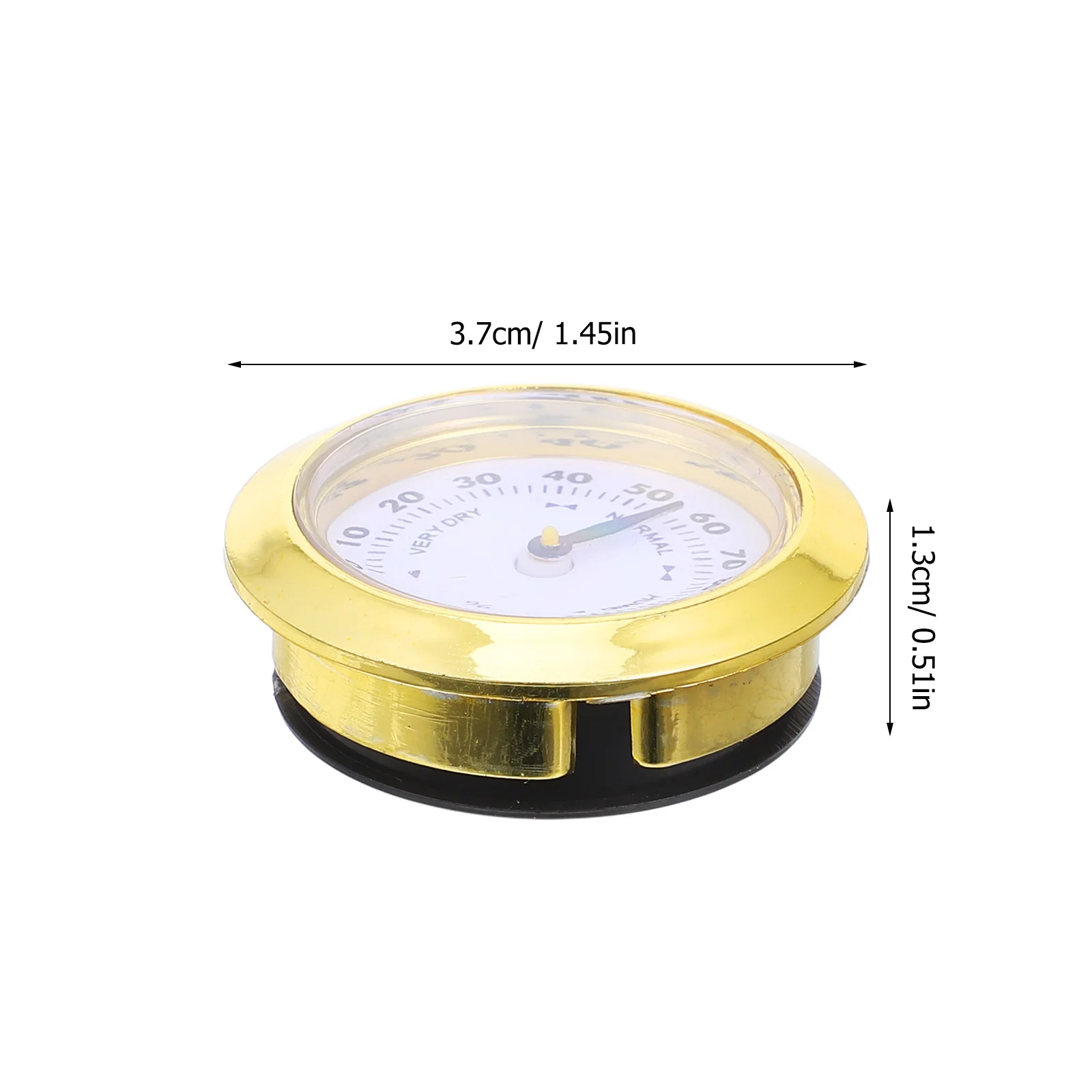 Kleine hygrometer digitale vochtigheidsmeter rond draagbaar vochtigheidsmeetapparaat voor binnen voor thuis slaapkamer badkamer tuin