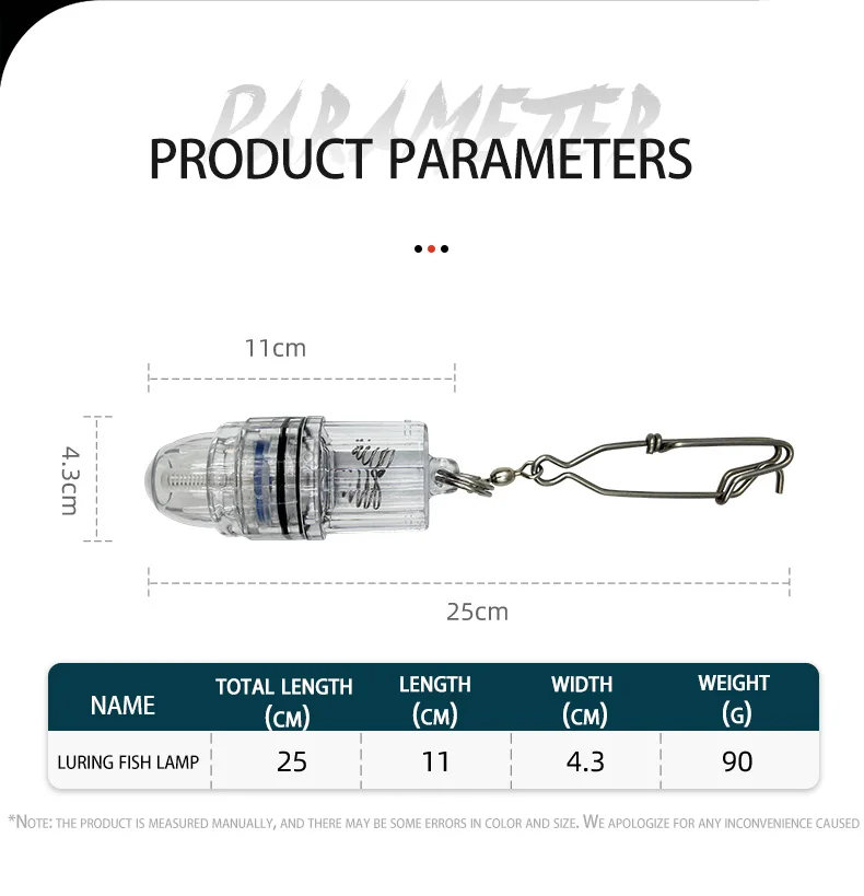 Luz LED submarina para pesca profunda – 300 metros - imagen 5