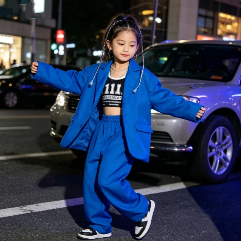 Children's Jazz and Street Dance Performance Costumes, Boys' Hip-hop Performance Costumes, Girls' Runway Fashion Suits