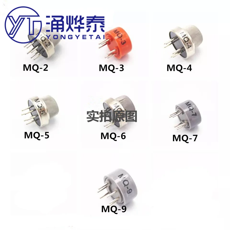 YYT 1PCS MQ-2/MQ-3/MQ-9/MQ-4/MQ-5/MQ-6/MQ-7 Liquefied gas/hydrogen/carbon monoxide/methane/gas/butane/combustible alcohol