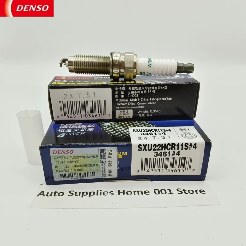 4 6PCS Oe:12290-r40-a02 Original Denso Sxu22hcr11s 3461 Spark Plug for Honda