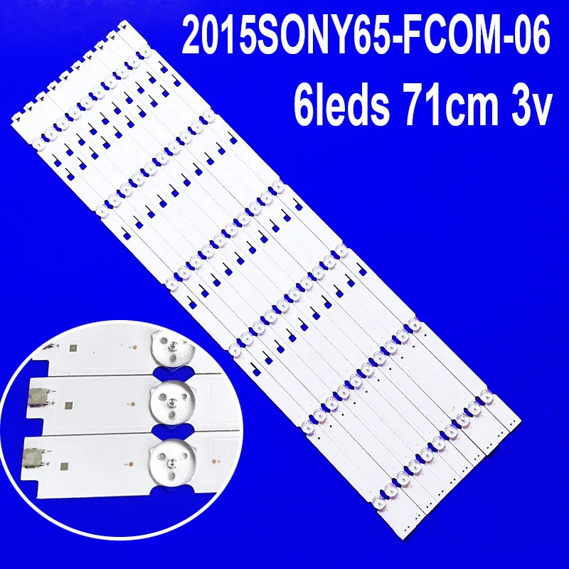 

10 шт. светодиодных лент подсветки для KD-65X7505 2015SONY65-FCOM-06 XBR-65X750D KD-65X7500D KDL-65XD7505 LM41-00116K