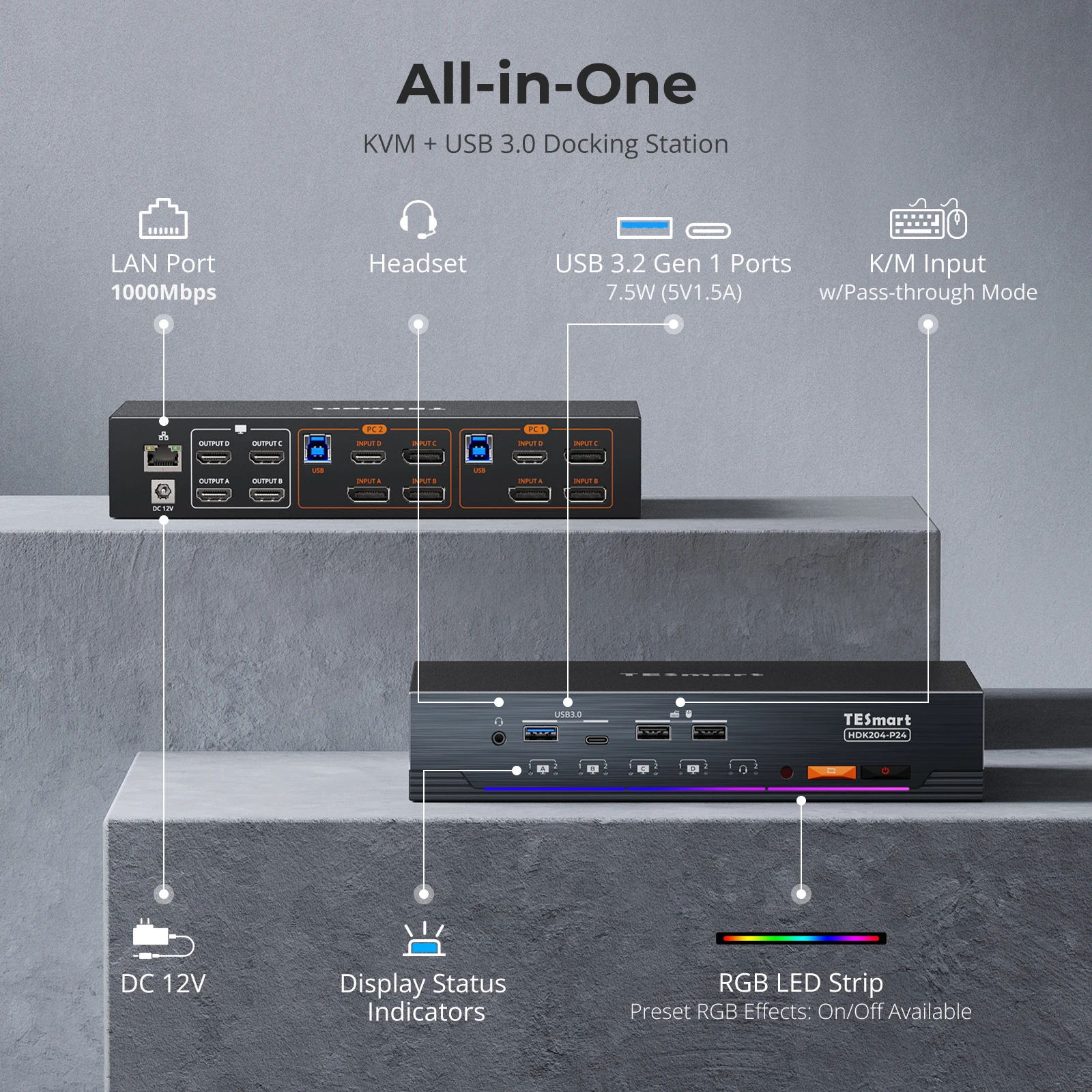 Tesmart 2X4 Quad Kv… - image