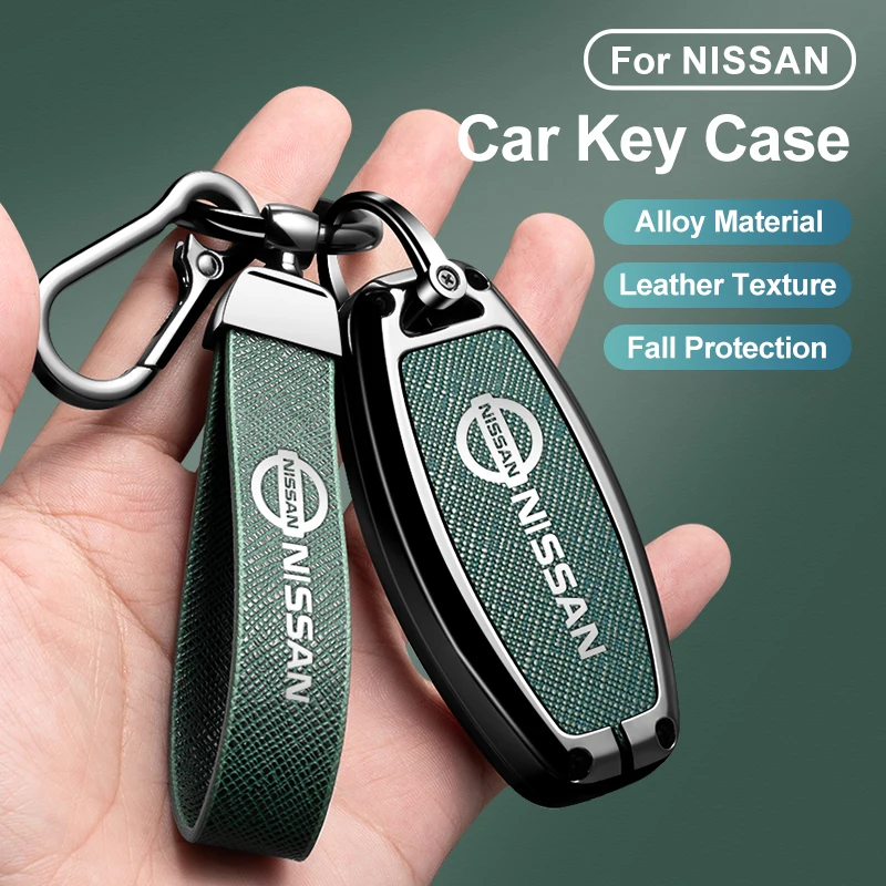 Funda de Cuero para Llaves de Coche Nissan Versa X-Trail T33 Serena Rouge Kicks Pathfinder Ariya Rogue 2024, Accesorios para Coche