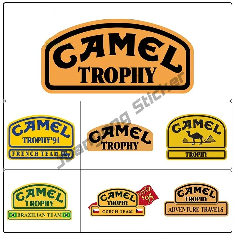 

Car Sticker Camel Trophy Decal Vinyl Rearview Mirror Decor Rear Windshield Stickers Waterproof Car Warp Accessories PVC13x7cm