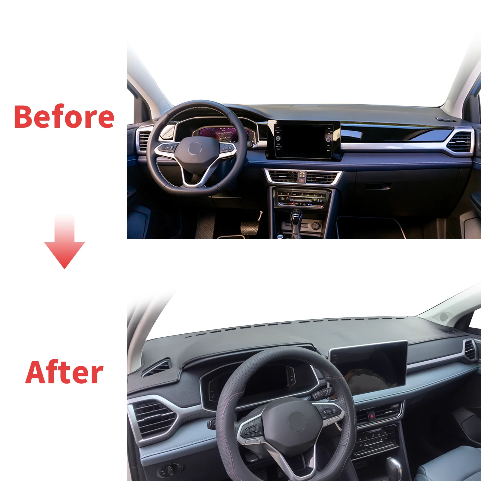 

for Volkswagen VW Taos Tharu 2023-2026 Dashmat Dashboard Cover Pad Accessories DashMat Sunshade Protective Carpet Car Leather