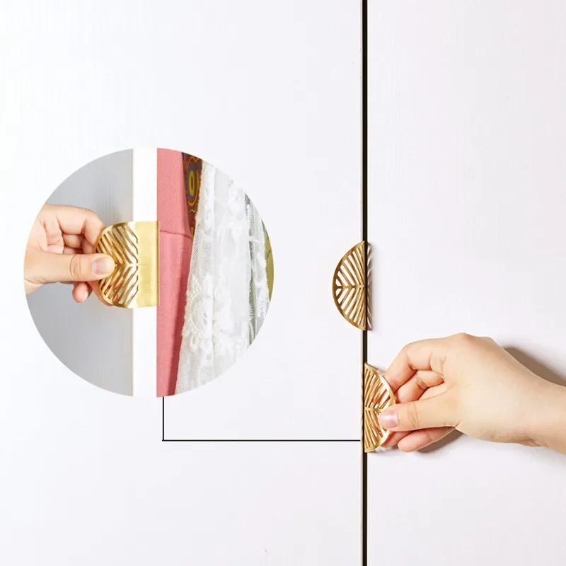 2026 New Leaf Shape Brass Drawer Handles Modern Furniture Wardrobe Door Knobs Cabinet Pull Hardware Wholesale Accessories