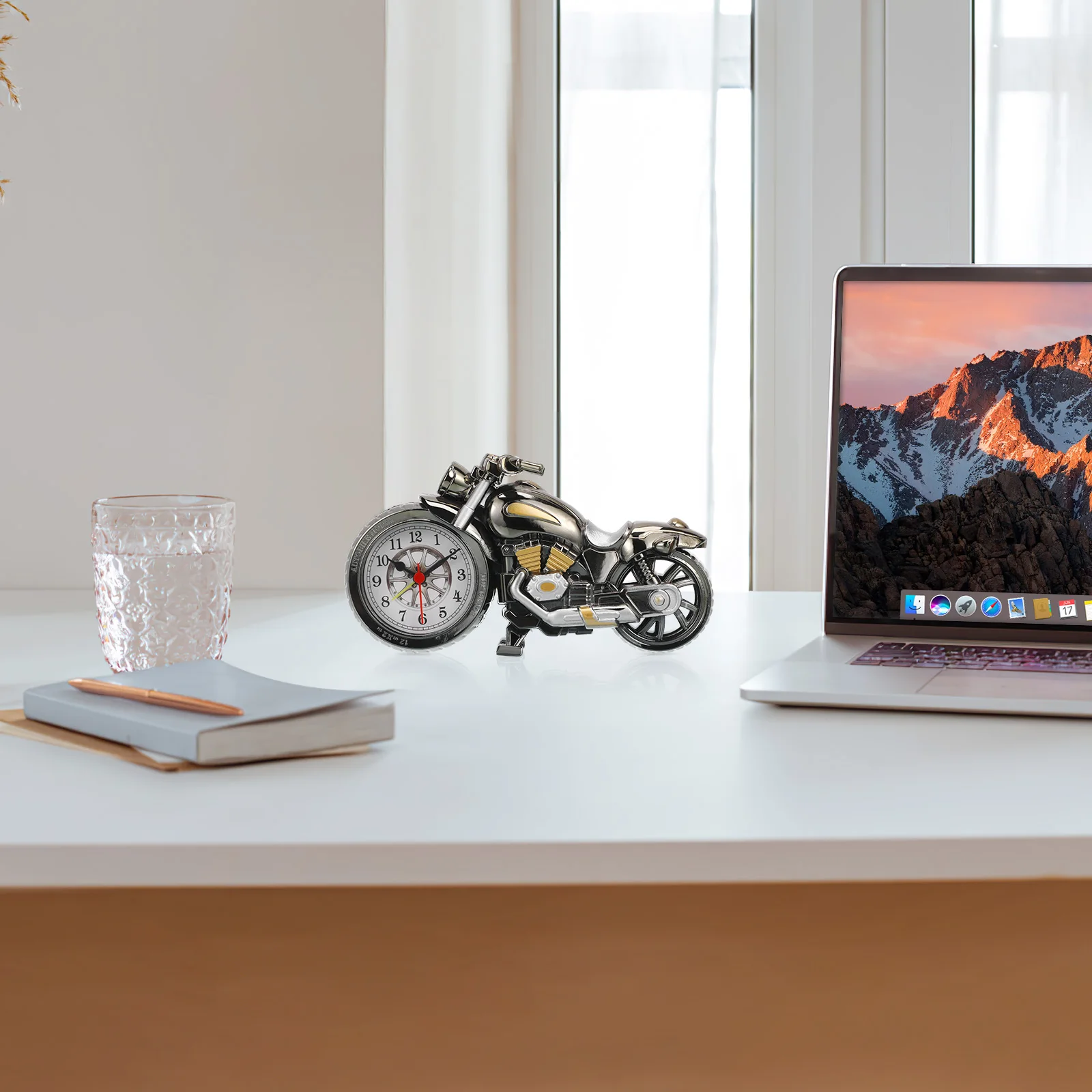 

Motorcycle For Decor Old Style Vintage Motorcycle Alarm Alarm Unique Gift Old Style Motorbike Vintage Clock Clock