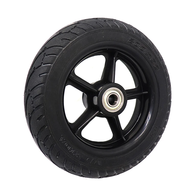 NewRear Wheel With Tire Assembly for Ninebot ES1 ES2 ES4 Electric Scooter 8 Inch 200x50 Solid Tire Plastic Hub Replacement Parts view 5