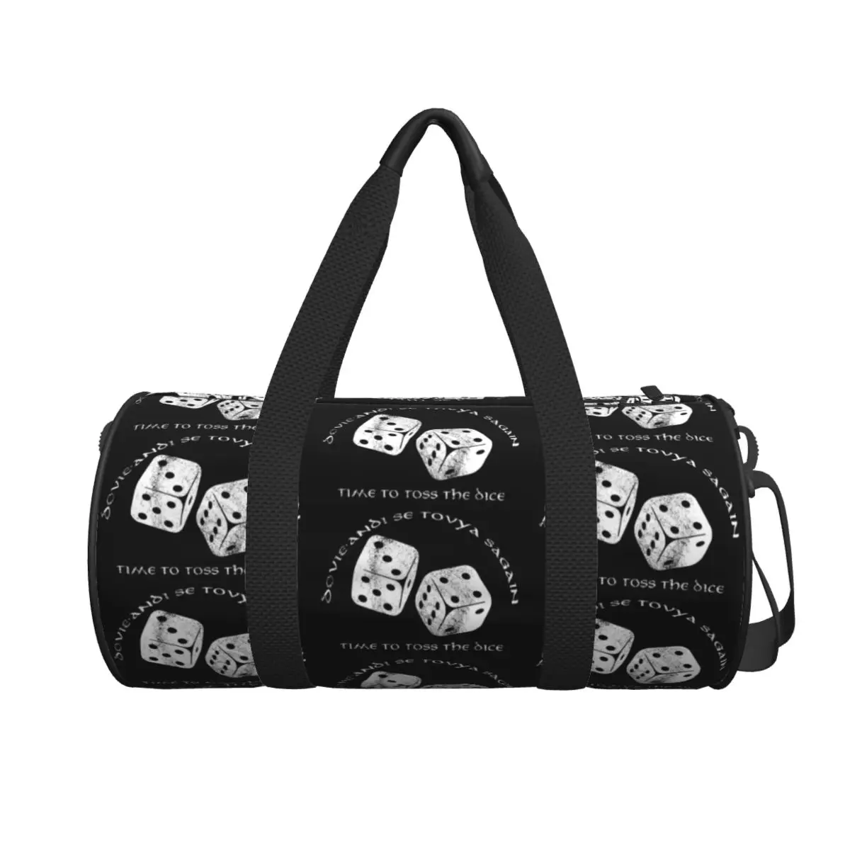 

Time To Toss The Dice Wheel Of Time Large Duffle Gym Bag Waterproof Duffle Travel Bags Handbags Fitness bag