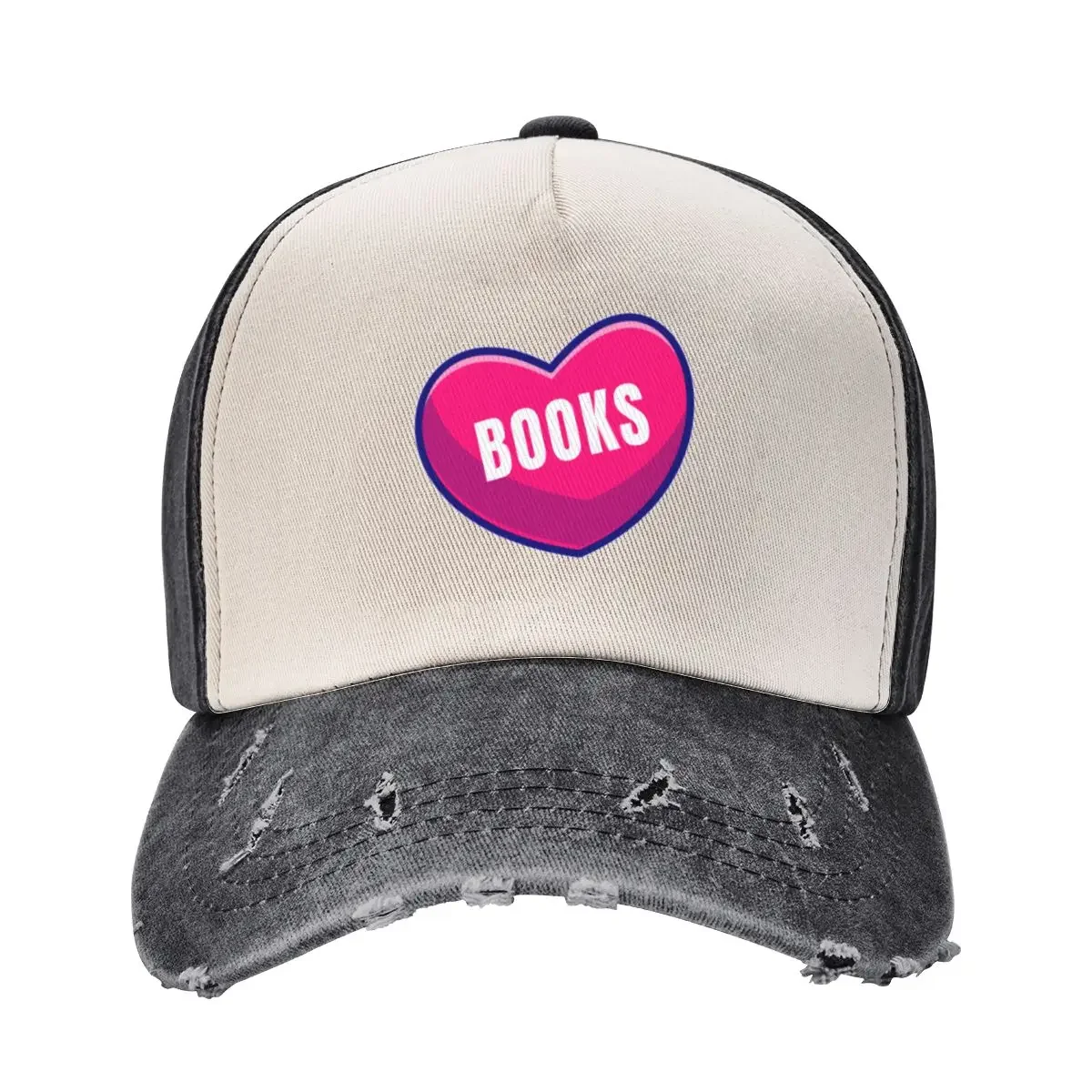 

I Love Books - Book Heart, Book Lover, Librarian, Heart, Book Lover Gift, Reading Baseball Cap Luxury Brand For Women Men's
