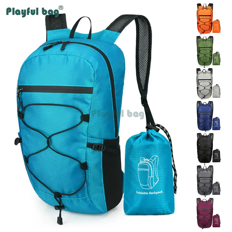 Mochila plegable impermeable – Ultraligera para escalada y viaje - imagen 4