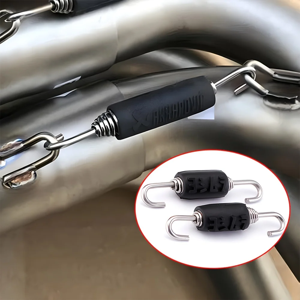 Motorcycle Accessories Modified Exhaust Pipe Special Spring, For Akrapovic Yoshimura Motorbike, Dual Movable Hook Fixing Spring