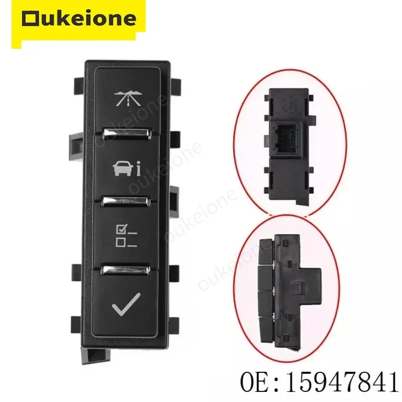15947841 Information Center Switch for Chevrolet Avalanche Express Silverado Suburban Tahoe GMC Savana Sierra Yukon Hummer H2