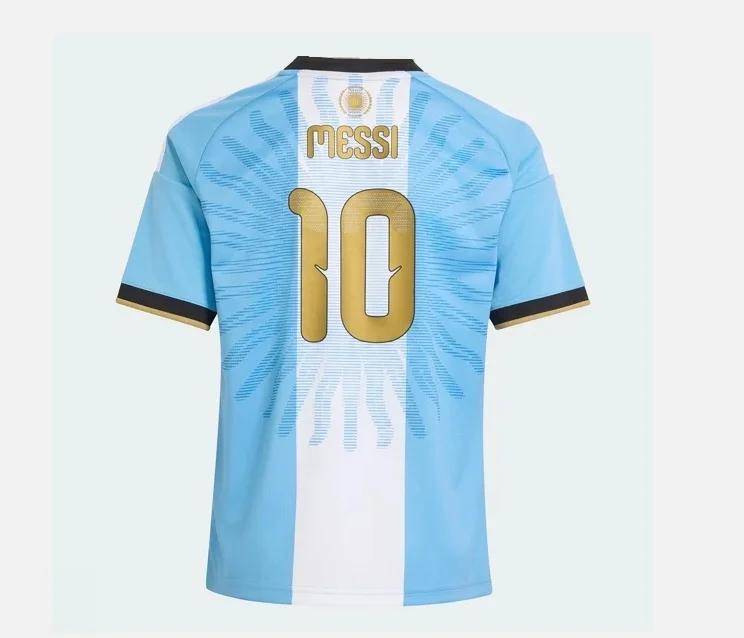 26-27 New Men's Jersey Messi 3D Printed Comfortable Quick Drying Loose T-shirt for Daily and Training Wear