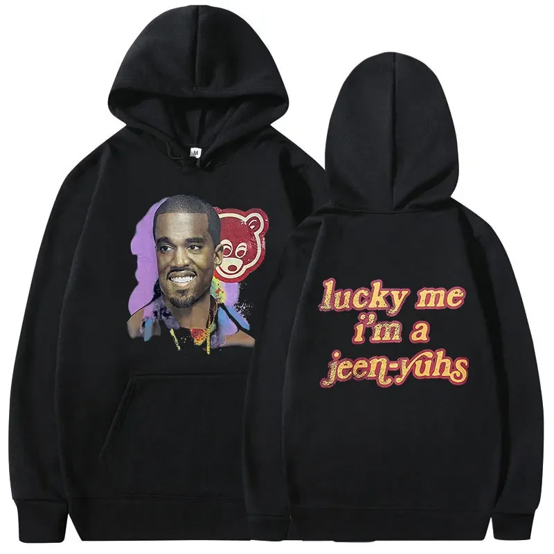 

Rapper Kanye West College Dropout Graduation Hoodies Men's Clothing Hip Hop Vintage Sweatshirt Fashion Casual Oversized Pullover