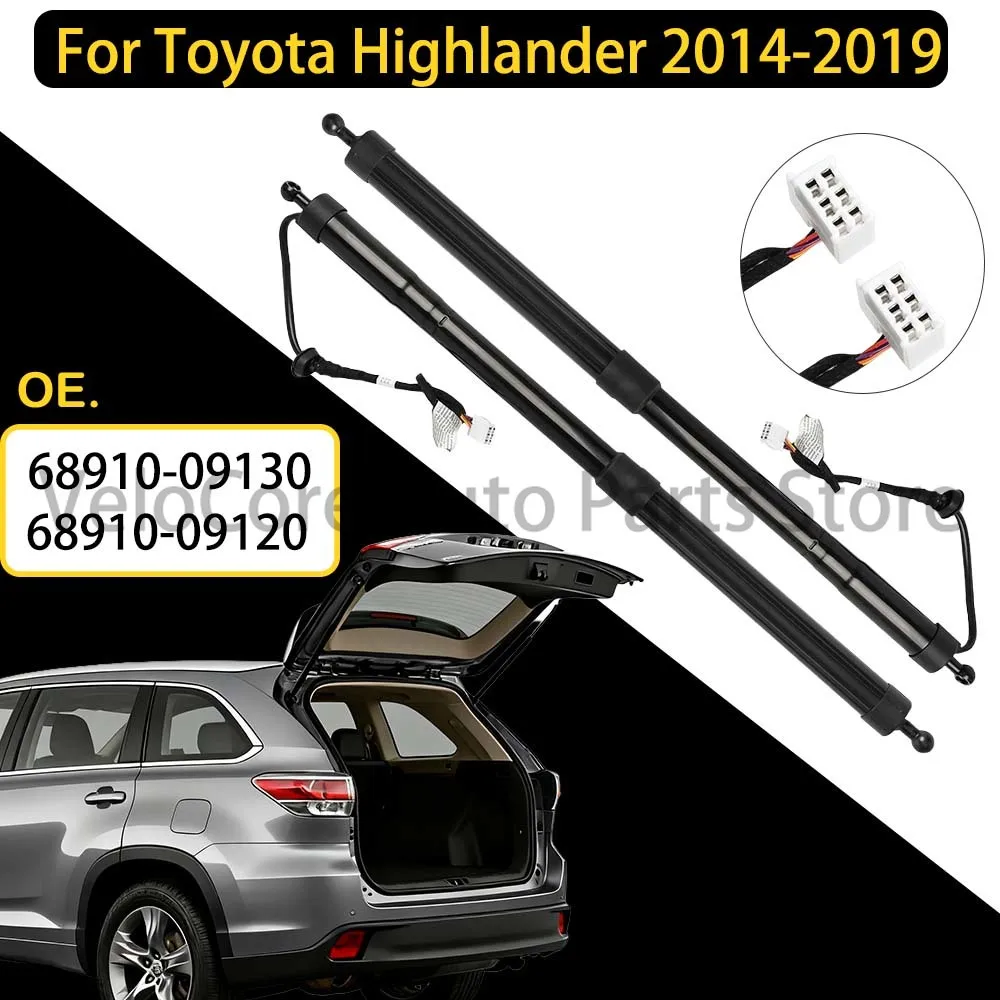 Applicable for Toyota Highlander Electric Tailgate Support Rod with Ear Tabs 68910-09130 68910-09120