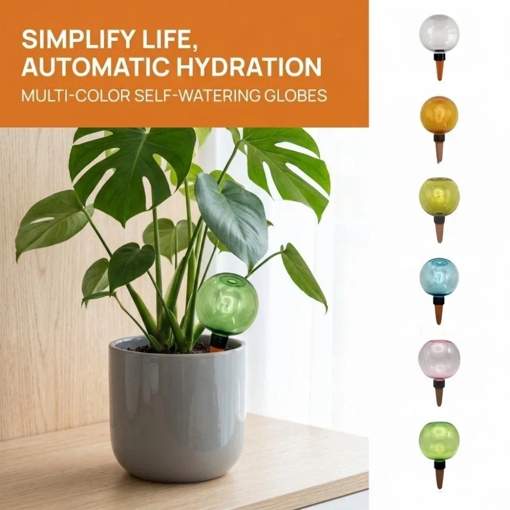 

500ml Plant Watering Bulbs Plastic Globular Water Penetrating Device Convenience Self-Irrigation Drip Irrigation System