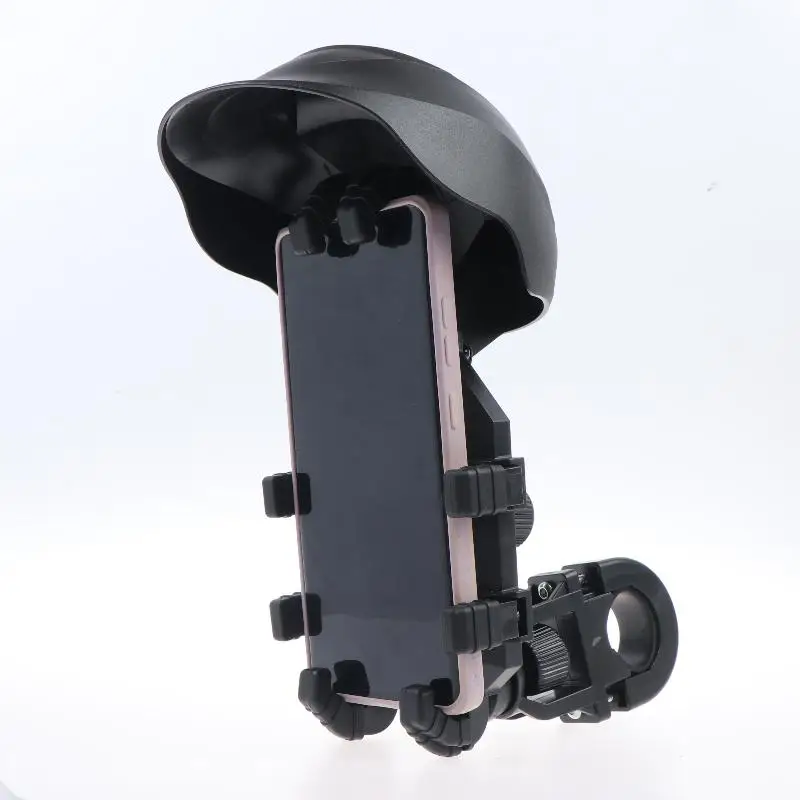 Eight Claw Universal Phone Mount Anti Shake With Sun Protection For Motorcycle Electric Bike Bicycle Outdoor Riding