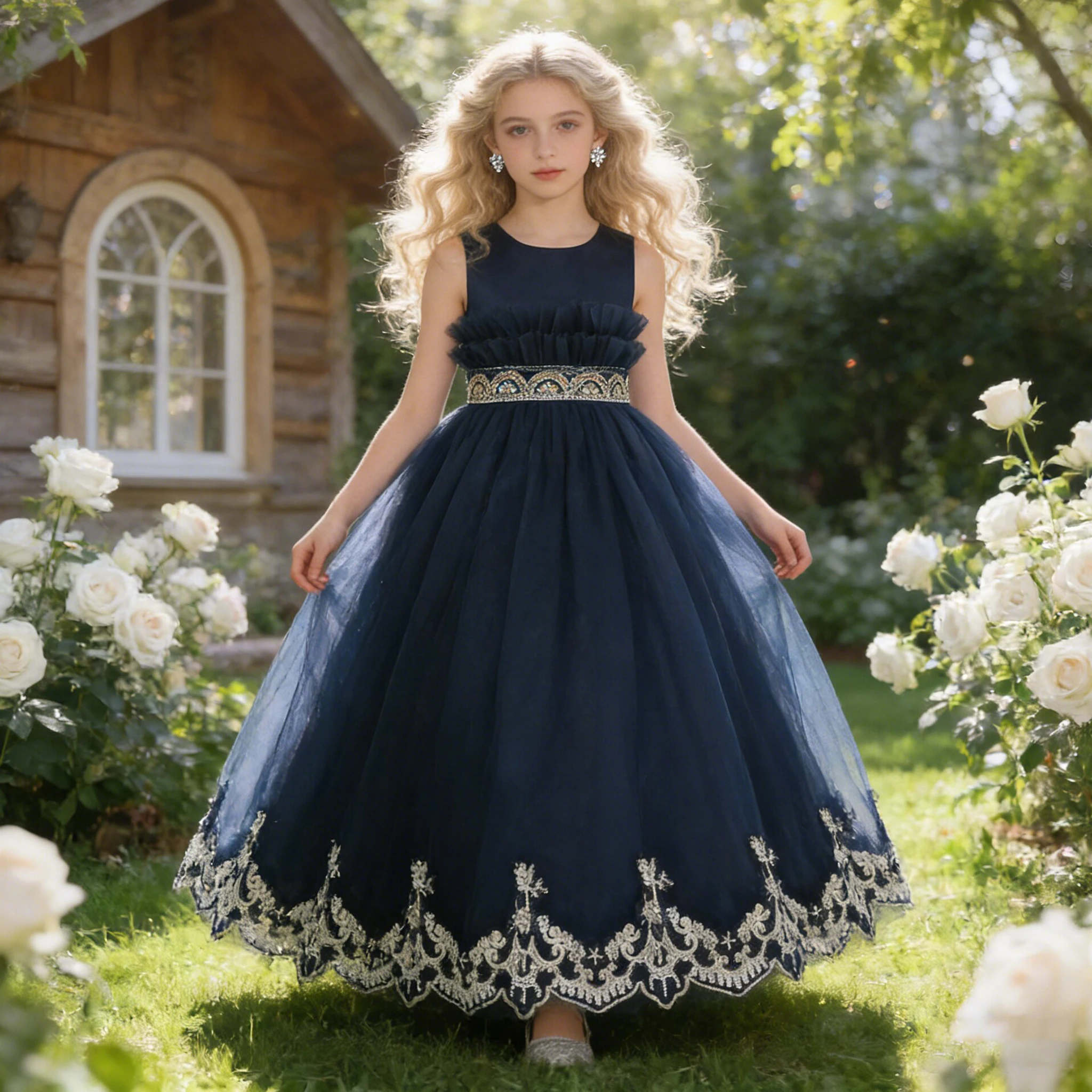 Teen Blumen mädchen Kleid Brautjungfer Zeremonie Prinzessin Party Abschluss ball Schneiders Spitze Abend lange Kinder Festzug Hochzeit Ballkleid Vestido