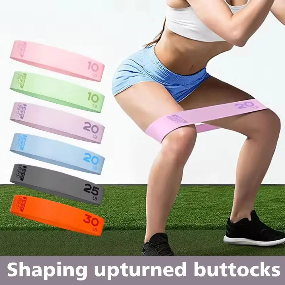 Yoga Elastic Bands Portable Pilates Hip Circle Expander Exercise Bands Family Tension Fitness Latex Gym Resistance Belt R1E8