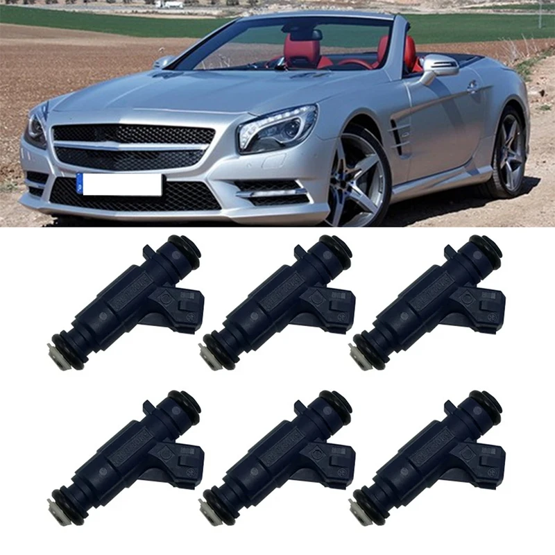 6 Injectors Fuel Car For Mercedes-Benz SLK320 W210 E320 E280 2.8L 3.2L V6 1995-2004 A1120780149