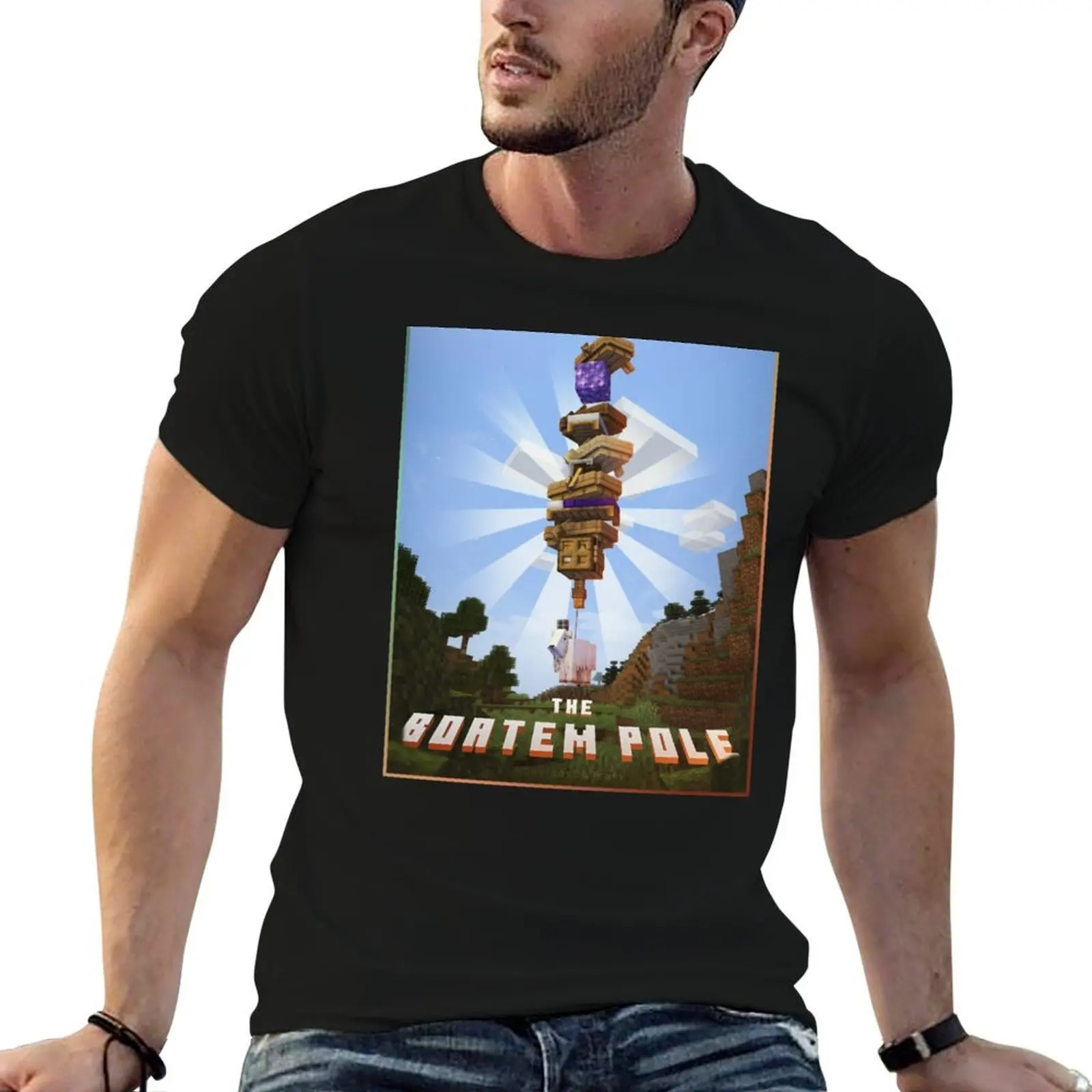 Hermitcraft - The Boatem Pole [No copper] T-Shirt tees topping black t shirts for men