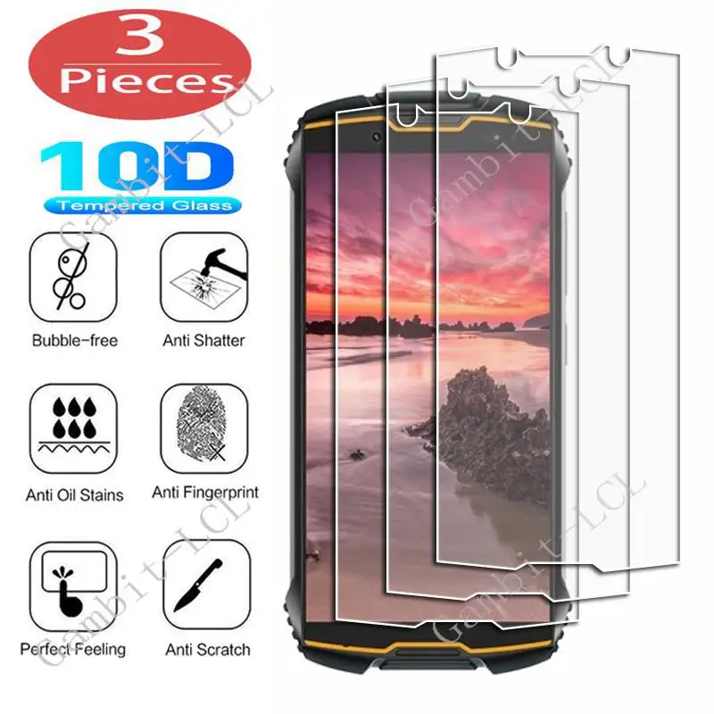 3Pcs Tempered Glass For Cubot KingKong Mini 2 Pro Mini2 5 7 Pocket Max 3 P50 Note 20 Note20 X50 C30 Screen Protector Cover Film