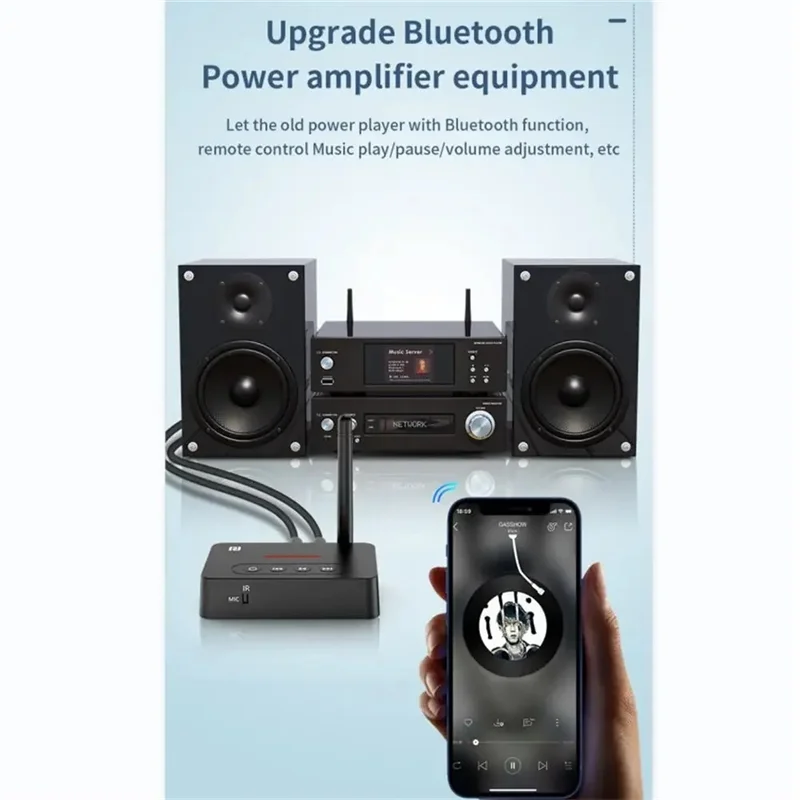 

APPLIA-Стерео беспроводной аудиоадаптер NFC Bluetooth-приемник-передатчик USB TF-карта AUX воспроизведение музыки аудиоусилитель