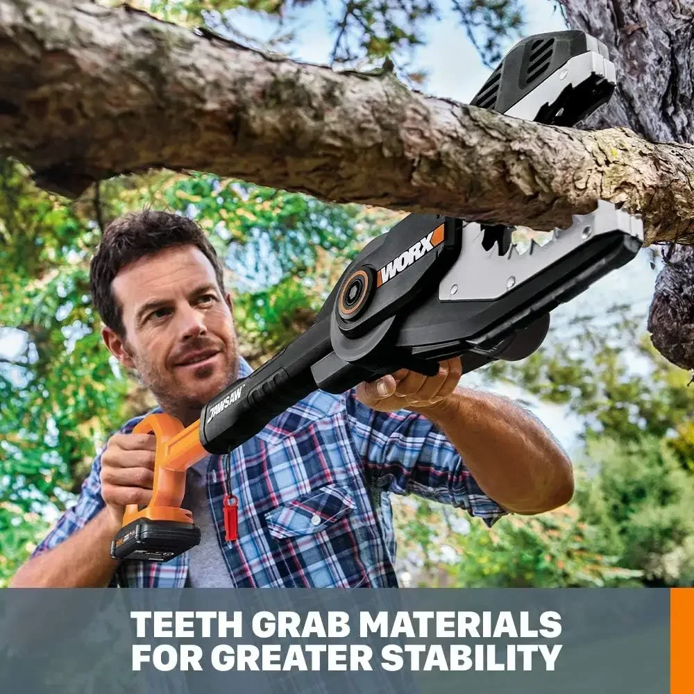 

20V JawSaw Cordless Chainsaw Power Share - WG320 (Battery & Charger Included)