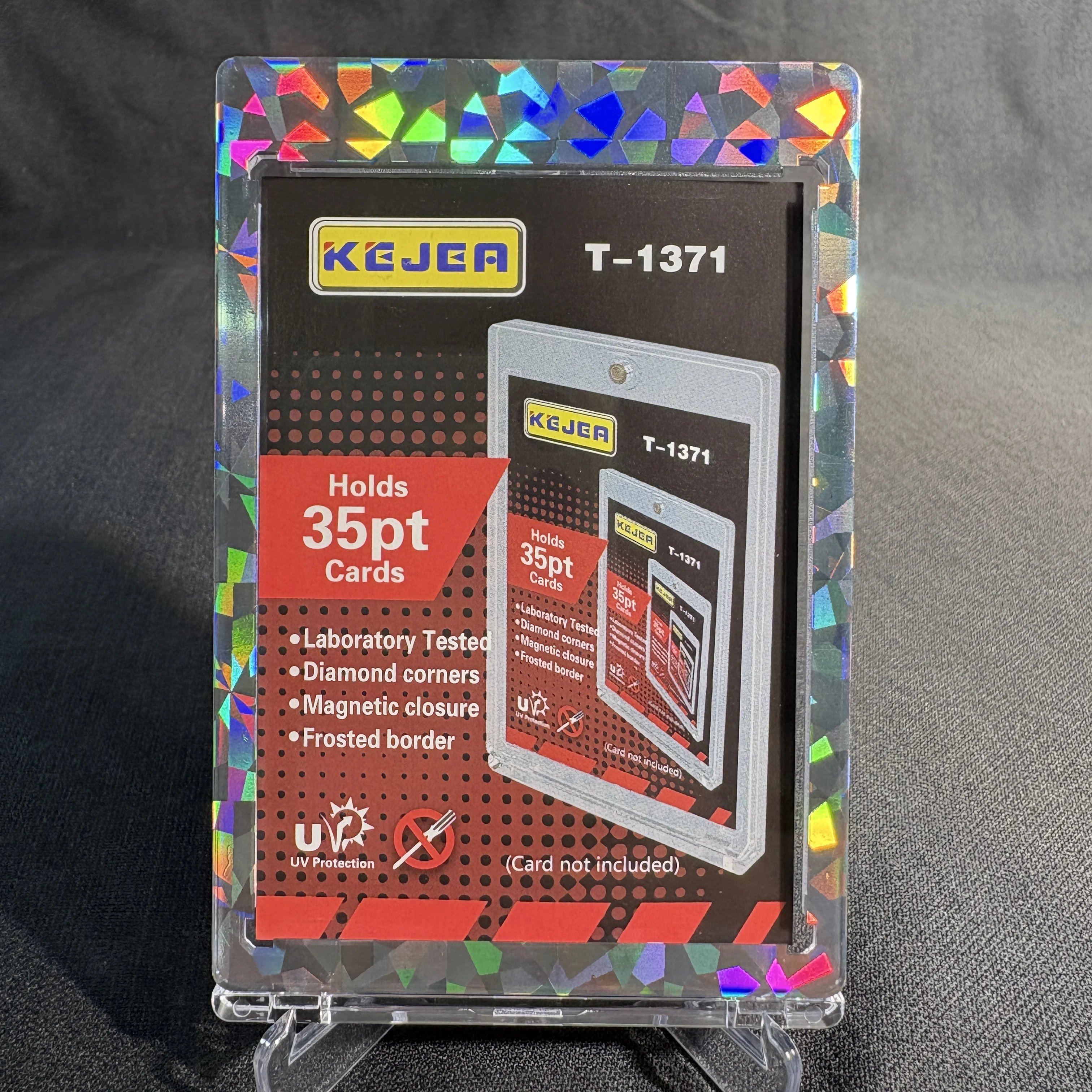 1pcs Laser Bronzing Craft,35PT Magnetic Card Holders,UV Resistant,Sports, Game, Football, Baseball Cards Holder