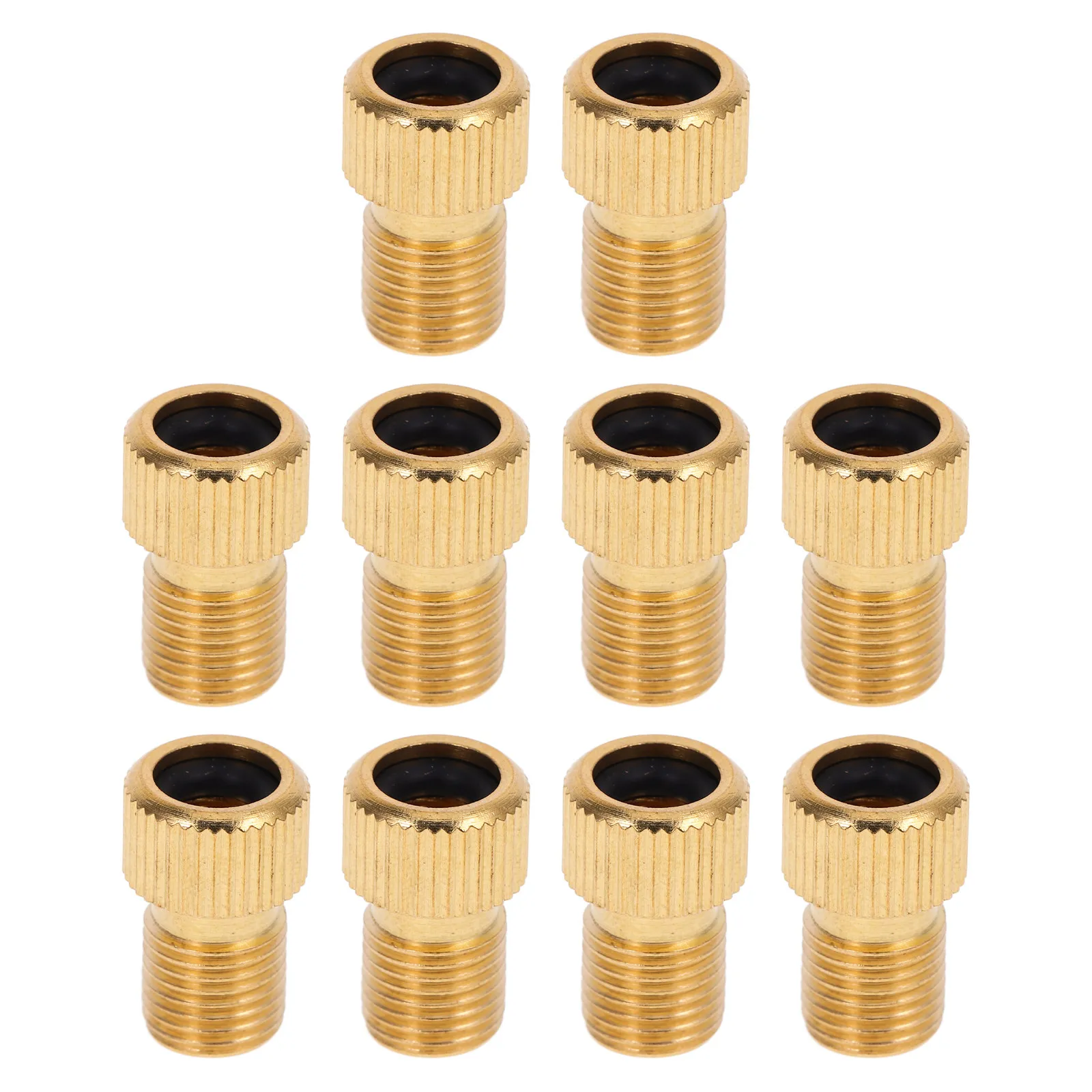 

10Pcs Bike Pump Adapter Set to Converter Zinc Alloy Rubber Uk to Us Valve Adapter Repair Tool 15Cm Length