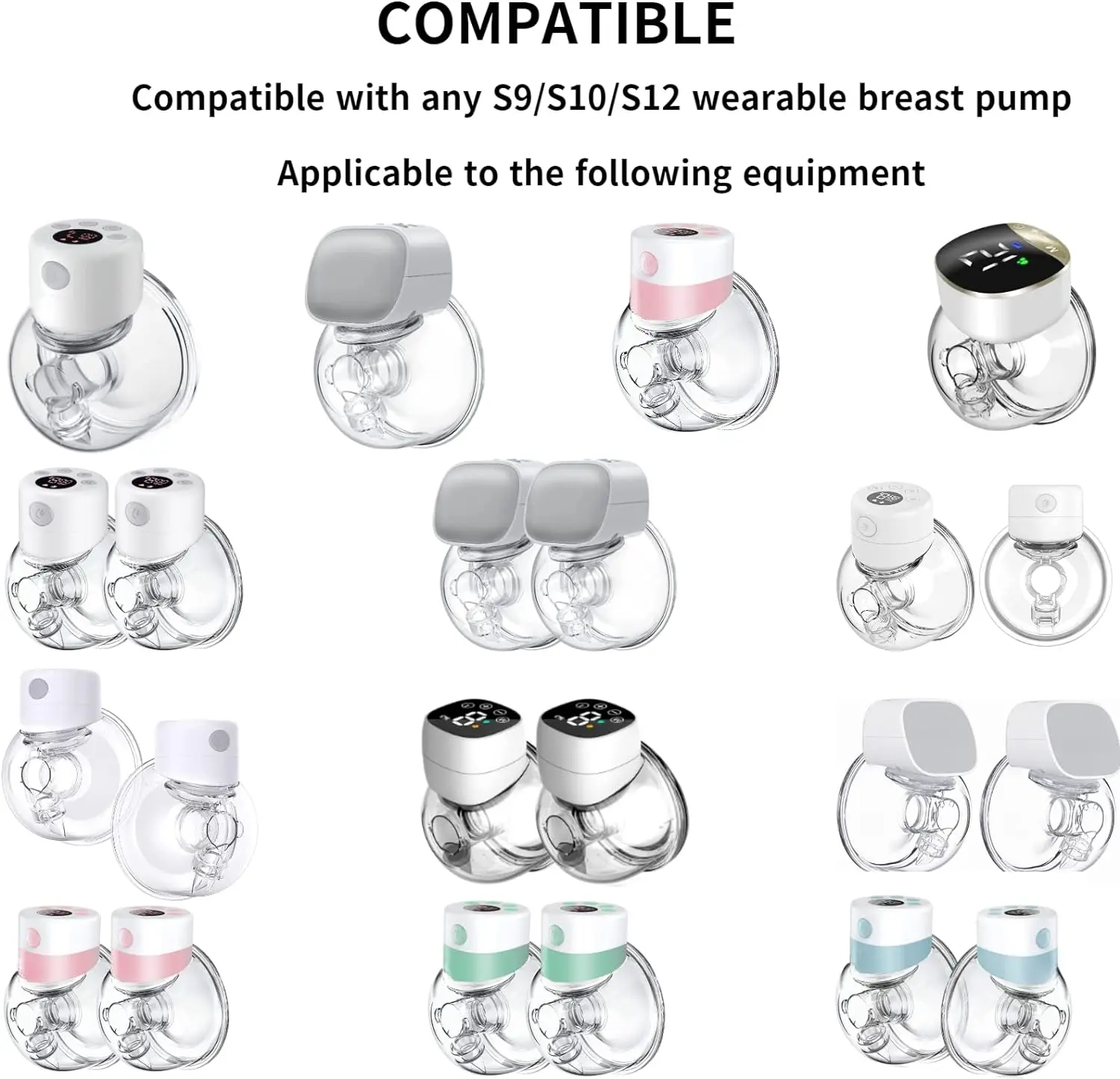 Free shipping Wearable Breast Pump Milk Collector Cup,Compatible with TSRETE/Momcozy S9/S10/S12 Wearable Breast Pump