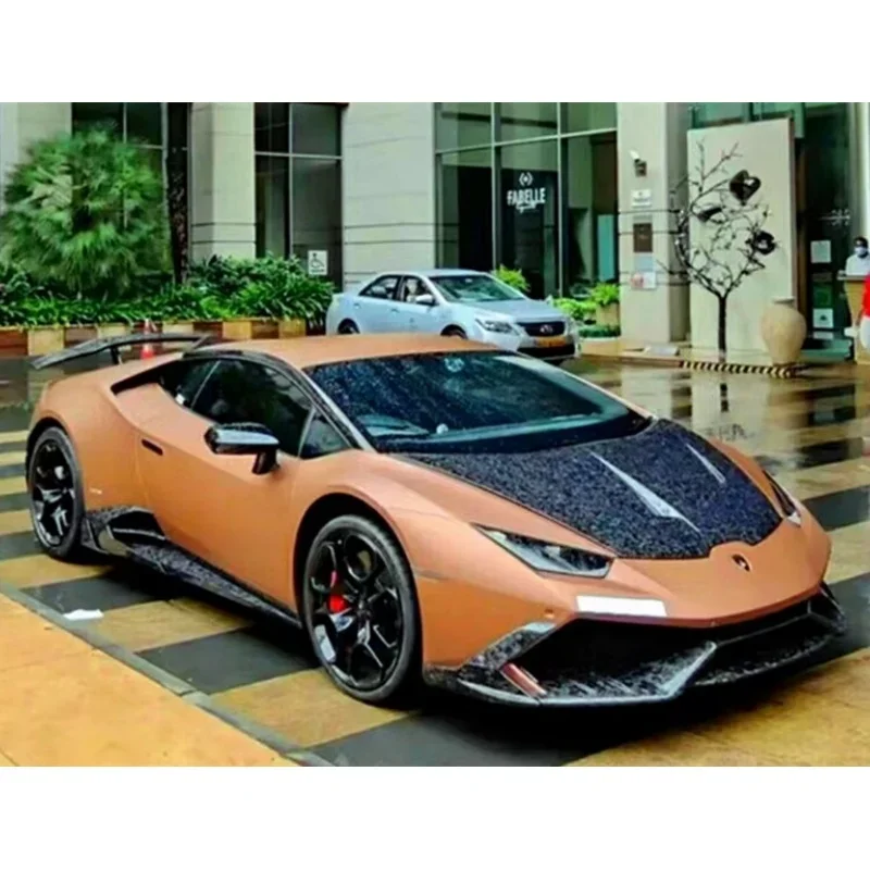 

For Lamborghini Huracan LP610 modified body kit M-style forged carbon fiber bumper lip rear diffuser rear spoiler side skirt