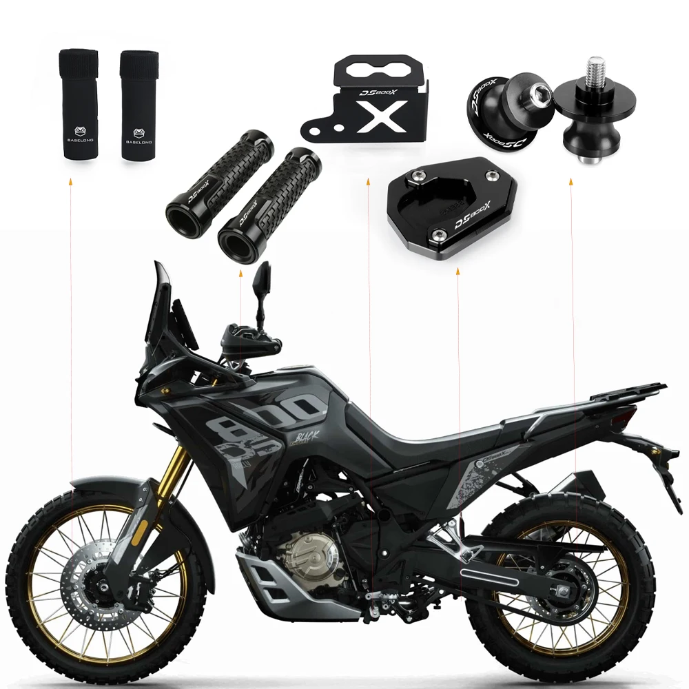 

DS800X Accessories Brake Clutch Levers Handlebar Grips Handlebar Bag Tire Valve Stem For VOGE 800 Rally DS 800 800X Rally Parts