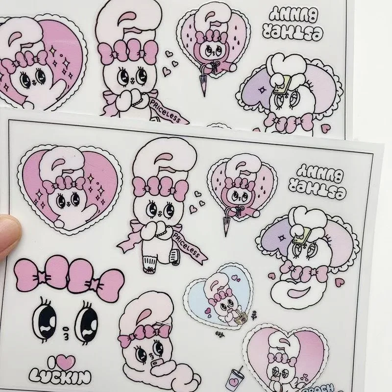 

Esther Bunny, наклейки на конверты из ПВХ, уплотнительная паста, украшение для холодильника, чехол для телефона «сделай сам», чашка для воды, багаж, подарок на день рождения для девочек