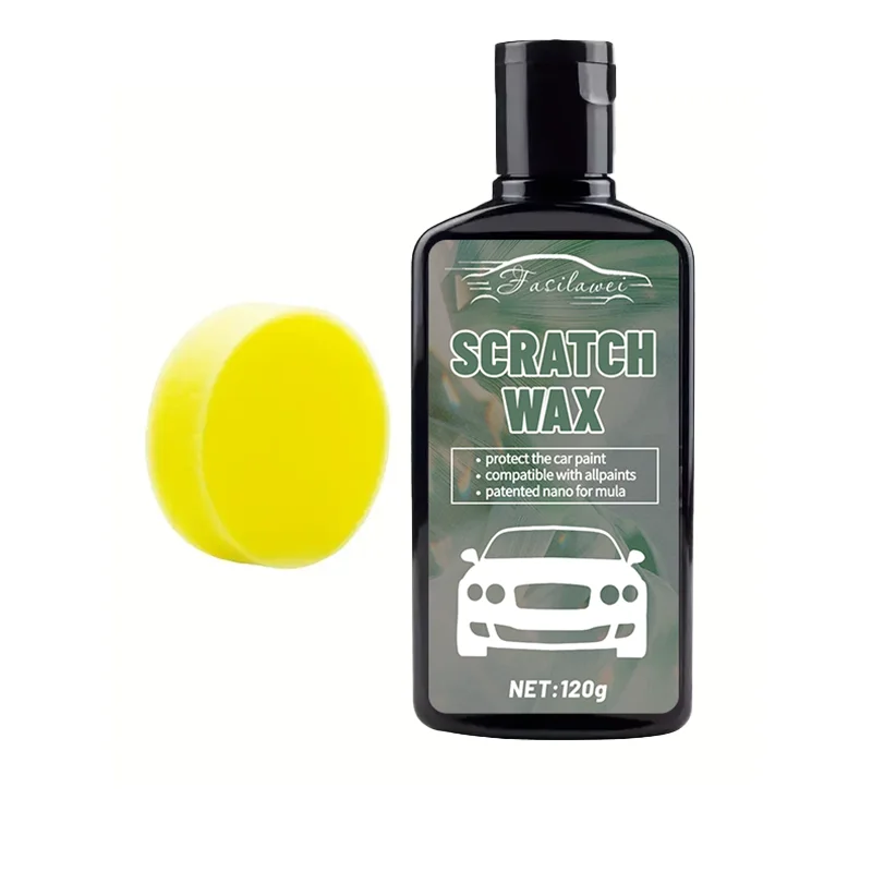 Kit cera per riparazione graffi auto - Pasta universale per rimozione graffi e turbinii, crema lucidante e restauro per tutti i veicoli, anti-