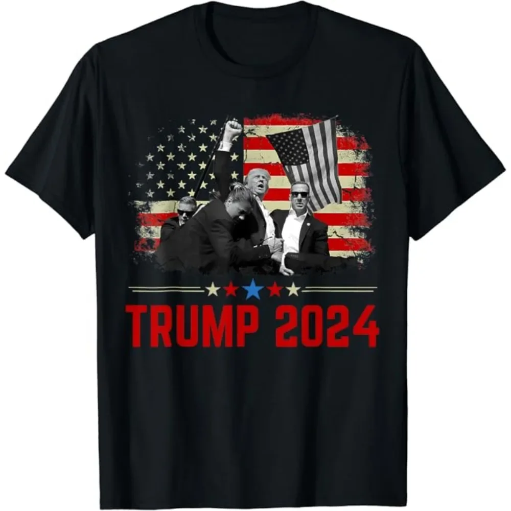 Trump 2024 Take American Back Donald Trump Fight Election Aka Vote T Shirt LGBT Rally Shooter Funny T-Shirts