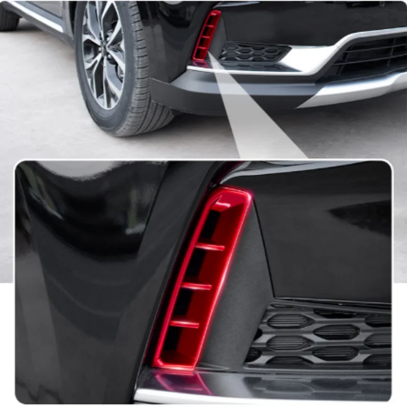 

LHD! RHD! For Kia Carnival KA4 2021 2022 2023 Car Accessories ABS Plastic Front Fog Light Lamp Decor Cover Trim 2pcs