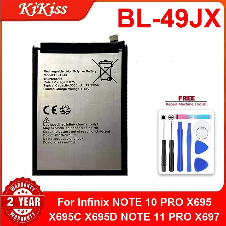 

BL 49JX аккумулятор для Infinix ПРИМЕЧАНИЕ 10 PRO X695 X695C X695D 11 X697 Сменный литий-полимерный аккумулятор