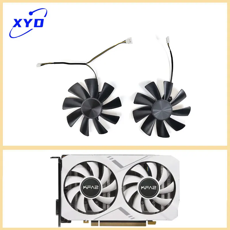 

NOWY 75MM 4PIN GA82S2H KFA2 GTX1660 Super ELITE GTX 1650 Super EX GPU FAN Dla GALAXY GTX 1660 Super Wentylator chłodzący
