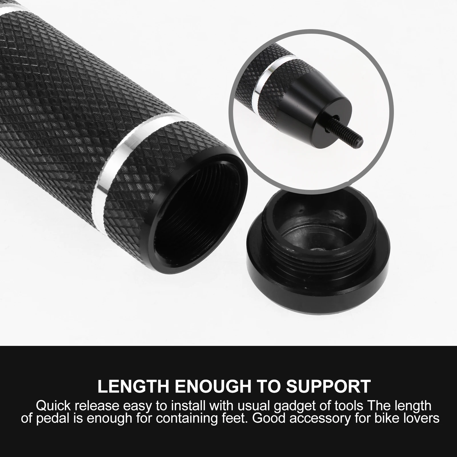 

1 Pair Aluminum Alloy Bike Pedals Pegs Wear-Resistant Bicycle Foot Pedal For Mountain Bike Kids Adults Replacement